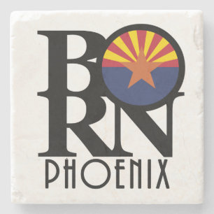 GEBOREN Phoenix Arizona Steinuntersetzer