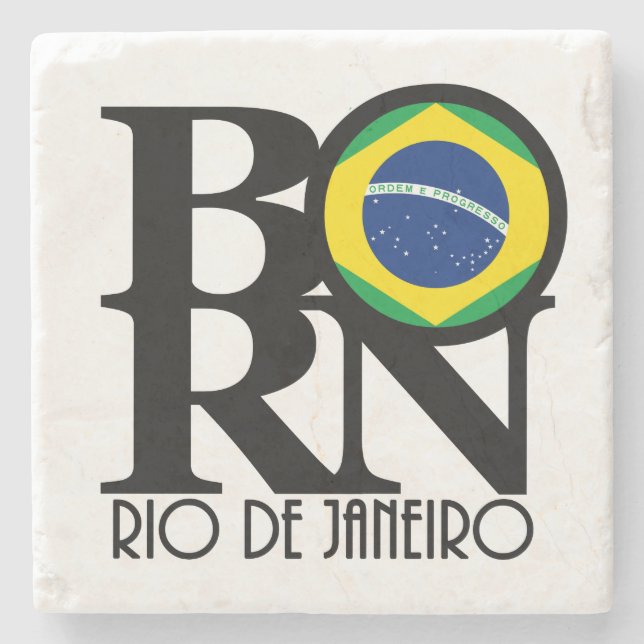 GEBOREN Rio De Steinuntersetzer (Vorderseite)