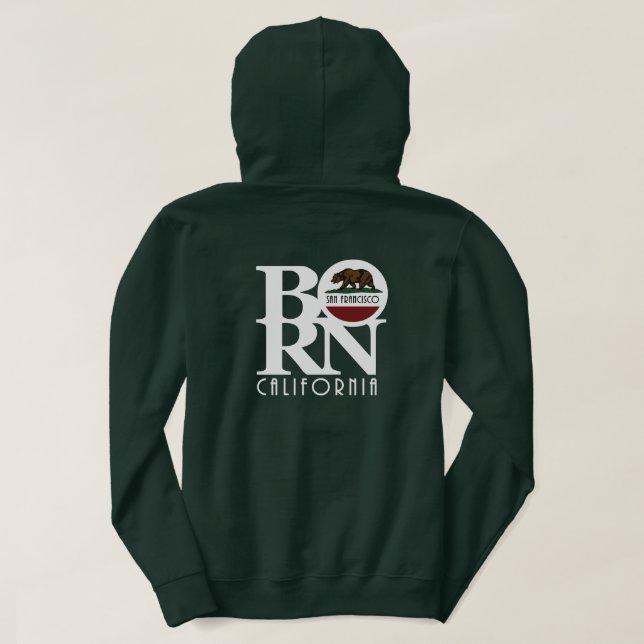GEBOREN San Francisco Hoodie (Design Rückseite)