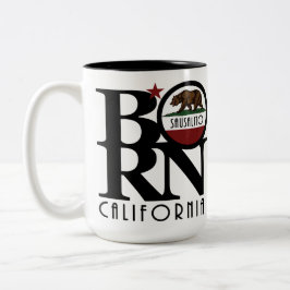 GEBOREN Sausalito CA 15oz Zweifarbige Tasse