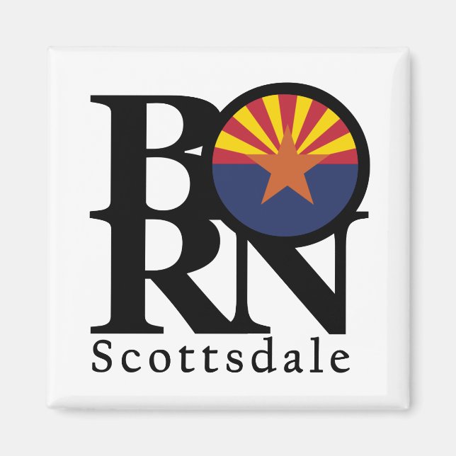 GEBOREN Scottsdale Arizona Magnet (Vorne)