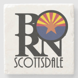 GEBOREN Scottsdale Arizona Steinuntersetzer