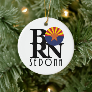 GEBOREN Sedona Arizona Keramik Ornament