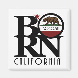 GEBOREN Sonoma California Magnet