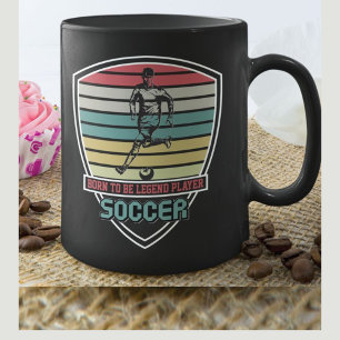 Geboren, Spielerfußball zu legitimieren Zweifarbige Tasse