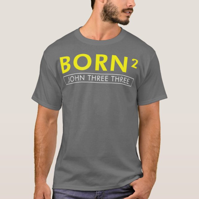 Geboren Squared Geboren wieder Christliche Bibel ( T-Shirt (Vorderseite)