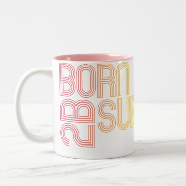 Geboren, Supergirl zu sein Zweifarbige Tasse (Links)