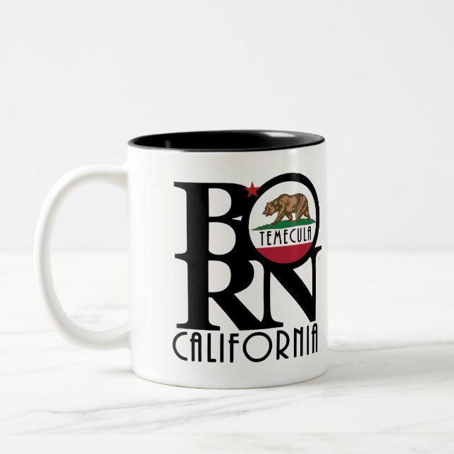GEBOREN Temecula 11o Zweifarbige Tasse (Links)