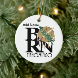GEBOREN Tishomingo, OK Keramik Ornament