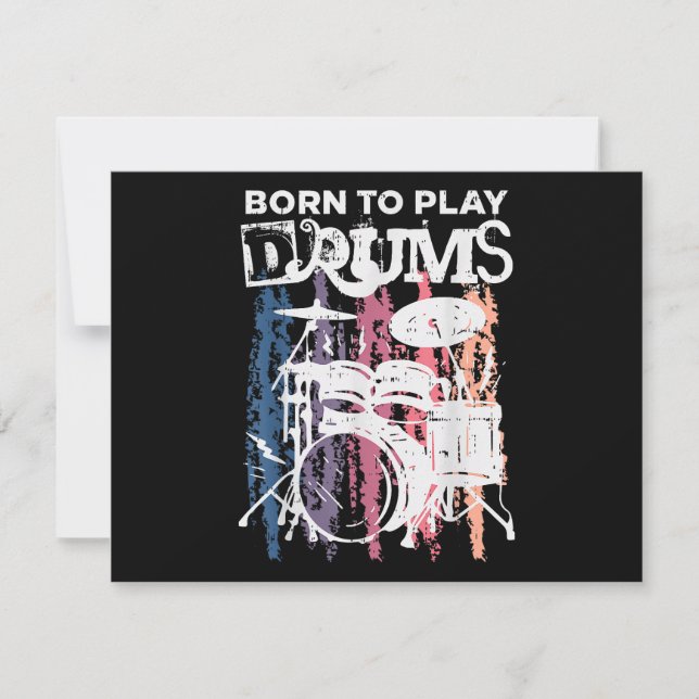 Geboren, Trommeln zu spielen, Rock Music Band Drum (Vorderseite)