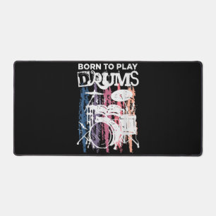 Geboren, Trommeln zu spielen, Rock Music Band Drum Schreibtischunterlage