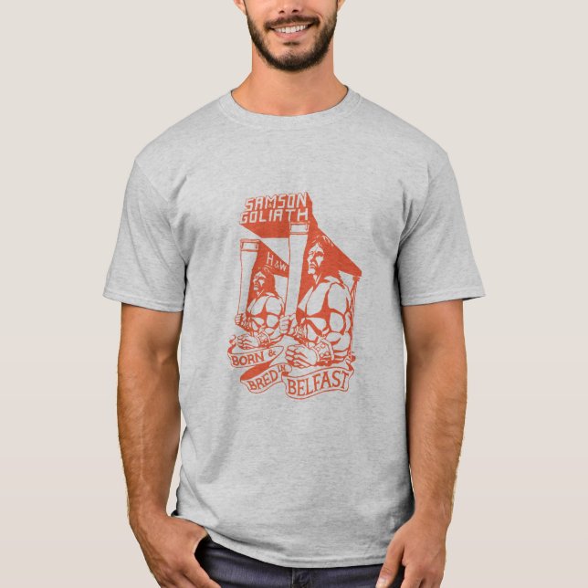 Geboren u. in Belfast gezüchtet T-Shirt (Vorderseite)