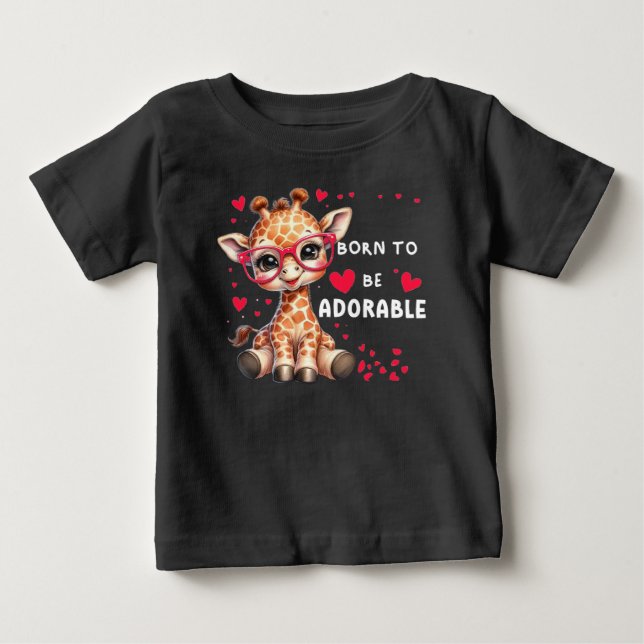 Geboren, um Adorable Baby Tshirt zu sein (Vorderseite)