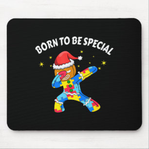 Geboren um besonders zu sein Dabbing Gingerbread M Mousepad