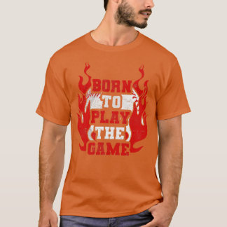 Geboren, um den Baseballspieler zu spielen T-Shirt