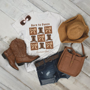 Geboren, um den T - Shirt "Bows" im Blockstil zu t