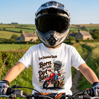 "Geboren um Dirt Bikes zu fahren" Jungen Motocross T-Shirt