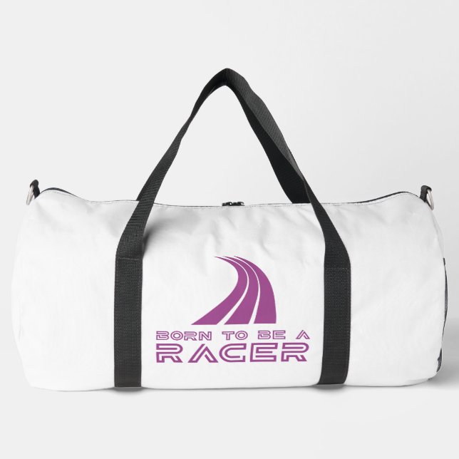 Geboren, um ein Rennfahrer zu sein Duffle Bag (Vorderseite)