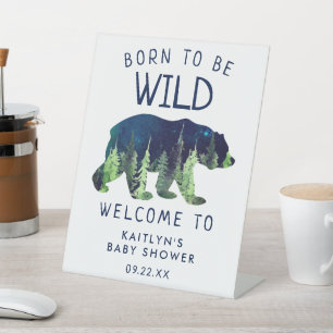 Geboren, um frei zu sein Baby-Dusche Willkommenssc Sockelschild