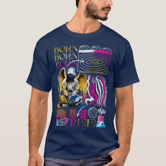 Geboren um frei zu sein Kunst Surrealer Stil T-Shirt