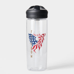Geboren um frei zu sein Patriotischer Adler Trinkflasche