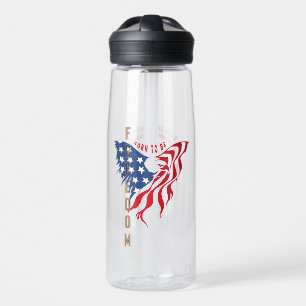 Geboren um Frei zu sein Patriotischer Adler Trinkflasche