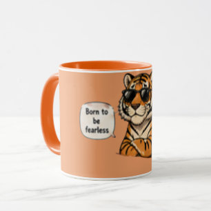 Geboren um Furchtlos zu sein Inspirierender Kaff Tasse