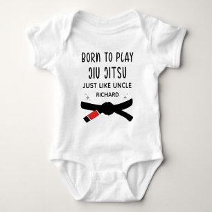 Geboren, um Jiu Jitsu wie Onkel Name zu spielen Baby Strampler