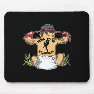 Geboren um Kickboxer Kickboxen Martial Arts Traini Mousepad
