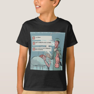 Geboren um lustige Cartoons zu twittern T-Shirt