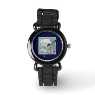 Geboren um lustige Frauen-Uhr zu twittern Armbanduhr