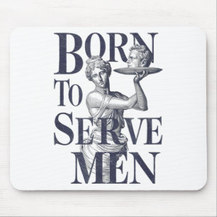 Geboren, um Männer lustige Chefin Motivationskunst Mousepad