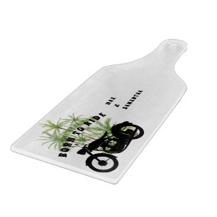 Geboren um Motorrad Custom Namen Tropical Schneidebrett