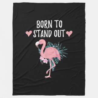 Geboren, um Niedliche Flamingo Liebhaber Phantasti Fleecedecke