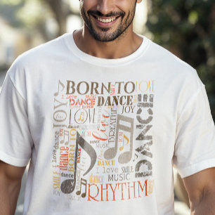 Geboren um Orange/Braun zu tanzen ID277 T-Shirt