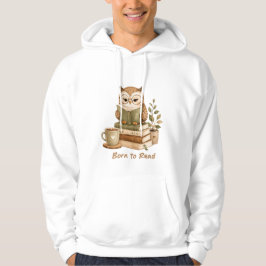 Geboren, um süßes Eulen-Buchliebhaber-Design zu le Hoodie