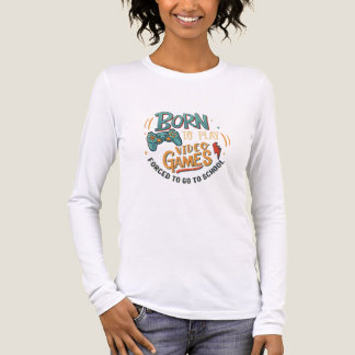 geboren um Videospiele zu spielen Tri-Blend Shirt
