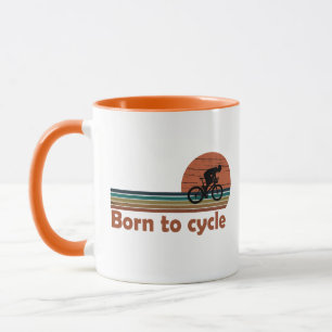 Geboren um zu Radfahren - MTB Mountainbike lustige Tasse