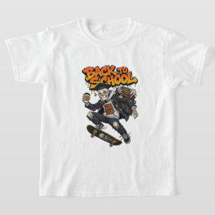 Geboren um zu skaten, gezwungen zu lernen, lustige T-Shirt