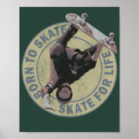 geboren um zu skaten skate fürs leben retro skateb