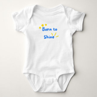 Geboren um zu strahlen baby strampler