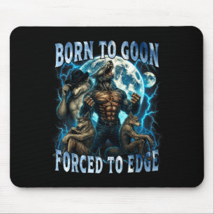 Geboren um zu Streber gezwungen Rand Lustiges Alph Mousepad
