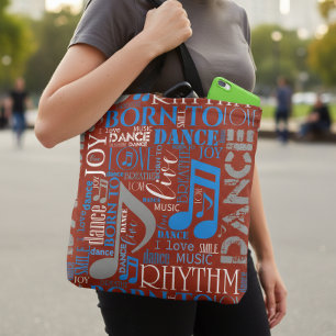 Geboren um zu tanzen Blau/Weiß/Jede Farbe ID277 Tasche