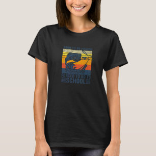 Geboren um zum Angeln zu gehen Bass Fisch Fischer  T-Shirt