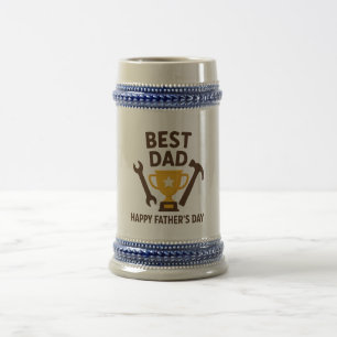 "Geboren, Vater zu sein - Happy Birthday!" Bierglas