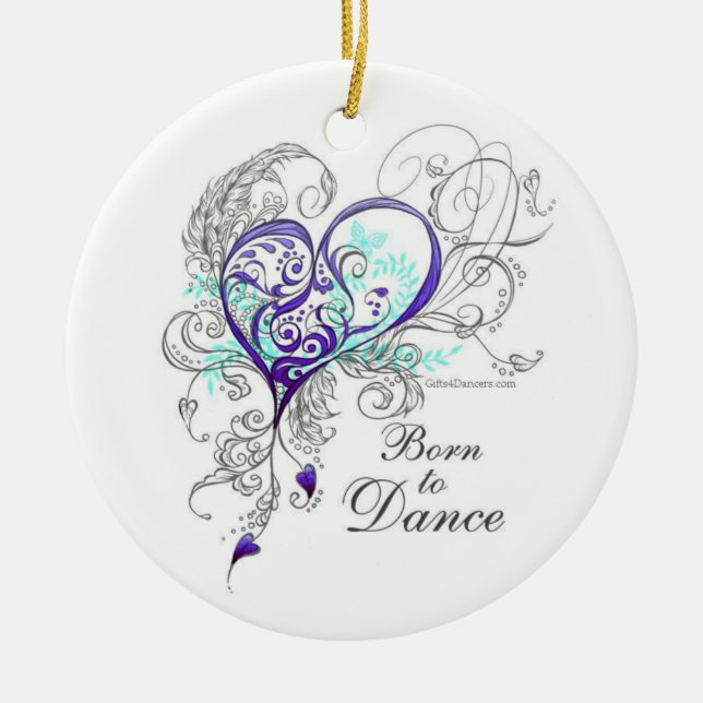 Geboren, Verzierung 2-Sided zu tanzen Keramik Ornament (Vorne)