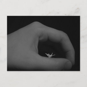 Geboren von Hand Postkarte