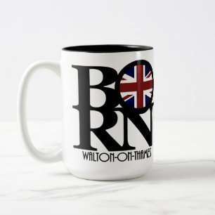 GEBOREN Walton-On-Thames 15oz Zweifarbige Tasse
