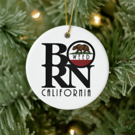 GEBOREN Weed California Keramik Ornament