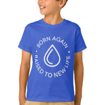 Geboren wieder Taufe Jugend T - Shirt
